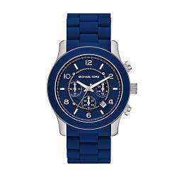 Michael Kors Herren-Uhren Analog Quarz One Size Blau 32023569 von Michael Kors