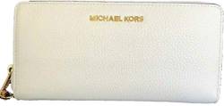 Michael Kors Jet Set Travel Continental Wallet White Cream von Michael Kors