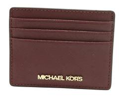 Michael Kors Jet Set Travel Large Card Holder Wallet Dark Cherry, Rot (Dark Cherry), Large, Klein von Michael Kors