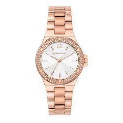 Michael Kors - Lennox Kollektion, Rose Gold Farbe, EdelstahlUhr für Damen MK7279 von Michael Kors