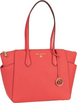 Michael Kors Marilyn Medium TZ Tote Saffiano  in Rot (13.2 Liter), Handtasche von Michael Kors