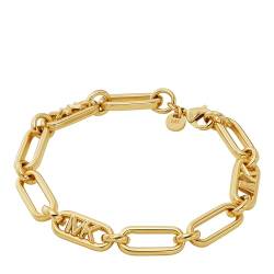 Michael Kors Premium MK Statement Link 14K vergoldetes Empire-Gliederkettenarmband für Damen, MKJ828500710 von Michael Kors