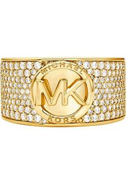 Michael Kors - Premium Metallic Muse Cocktailring aus goldfarbenem Messing für Damen, MKJ80637108 von Michael Kors