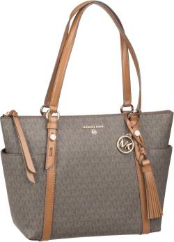 Michael Kors Sullivan Medium TZ Tote MK Signature  in Braun (13.5 Liter), Handtasche von Michael Kors