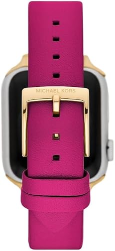 Michael Kors Uhr für Frauen Bands für Apple Watch Uhrwerk Gehäusegröße mit einem Lederarmband MKS8061E von Michael Kors