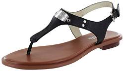 Michael Michael Kors Frauen Plate Split Toe Leger Leder Flache Sandalen Schwarz Groesse 8 US /39 EU von Michael Kors