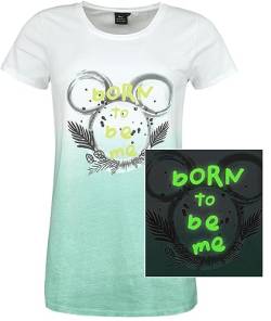 Mickey Mouse Born to Be Me Frauen T-Shirt Multicolor XL von Mickey Mouse
