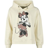 Mickey Mouse - Disney Kapuzenpullover - Minnie - S bis XXL - für Damen - Größe M - beige  - Lizenzierter Fanartikel von Mickey Mouse