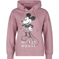 Mickey Mouse - Disney Kapuzenpullover - S bis XXL - für Damen - Größe L - altrosa  - Lizenzierter Fanartikel von Mickey Mouse