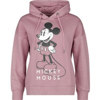 Mickey Mouse - Disney Kapuzenpullover - S bis XXL - für Damen - Größe M - altrosa  - Lizenzierter Fanartikel von Mickey Mouse