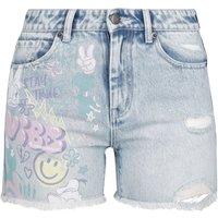 Mickey Mouse - Disney Short - Stay True - 27 bis 31 - für Damen - Größe 27 - washed denim  - EMP exklusives Merchandise! von Mickey Mouse