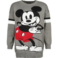 Mickey Mouse - Disney Strickpullover - Mickey Mouse Stance - S bis XL - für Damen - Größe XL - grau  - Lizenzierter Fanartikel von Mickey Mouse