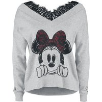 Mickey Mouse - Disney Sweatshirt - Minnie Maus - S bis XL - für Damen - Größe M - grau meliert  - EMP exklusives Merchandise! von Mickey Mouse