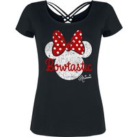 Mickey Mouse - Disney T-Shirt - Bowtastic - S bis XXL - für Damen - Größe L - schwarz  - Lizenzierter Fanartikel von Mickey Mouse
