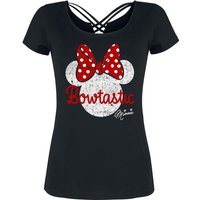 Mickey Mouse - Disney T-Shirt - Bowtastic - S bis XXL - für Damen - Größe M - schwarz  - Lizenzierter Fanartikel von Mickey Mouse