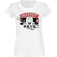 Mickey Mouse - Disney T-Shirt - Chinese Hotpot - S bis XXL - für Damen - Größe L - weiß  - Lizenzierter Fanartikel von Mickey Mouse