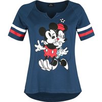 Mickey Mouse - Disney T-Shirt - Mickey Mouse Buddies - S bis XL - für Damen - Größe XL - blau  - Lizenzierter Fanartikel von Mickey Mouse