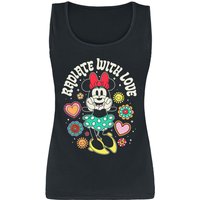 Mickey Mouse - Disney Tank-Top - Minnie Mouse - Radiate With Love - M bis XXL - für Damen - Größe L - schwarz  - EMP exklusives Merchandise! von Mickey Mouse