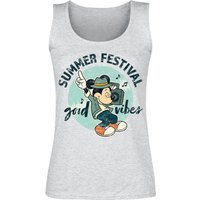 Mickey Mouse - Disney Tank-Top - Summer Festival - Good Vibes - M bis XXL - für Damen - Größe M - grau  - EMP exklusives Merchandise! von Mickey Mouse