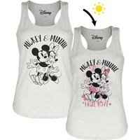 Mickey Mouse - Disney Top - Minni Maus - S bis XXL - für Damen - Größe L - grau  - EMP exklusives Merchandise! von Mickey Mouse