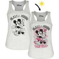 Mickey Mouse - Disney Top - Minni Maus - S bis XXL - für Damen - Größe S - grau  - EMP exklusives Merchandise! von Mickey Mouse