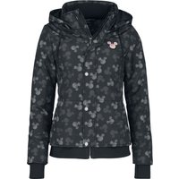 Mickey Mouse - Disney Winterjacke - Allover - S bis XXL - für Damen - Größe M - schwarz  - Lizenzierter Fanartikel von Mickey Mouse