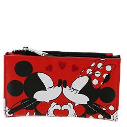 Micky Maus Loungefly - Mickey und Minnie Valentine Geldbörse Frauen Geldbörse rot/schwarz/weiß von Mickey Mouse