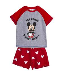 Sommer-Schlafanzug Mickey Mouse Rot Grau - 3 Jahre von Mickey Mouse