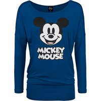 Mickey & Minnie Mouse Mickey Mouse Damen Langarmshirt blau von Mickey & Minnie Mouse