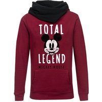 Mickey & Minnie Mouse Total Legend Damen Schalkragenpullover rot von Mickey & Minnie Mouse