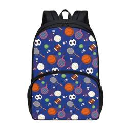 Micoklinlin Schulrucksack Mädchen Jungen Schultasche Personalisierte Ball Ausrüstung Schulranzen für Kinder für Schule Geschenke von Micoklinlin