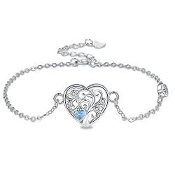 Micory Lebensbaum Armband 925 Sterling Silber Damen Armband mit Markengeschenkbox für ihre Mädchen Freundin Damen Mutter Geschenk von Micory