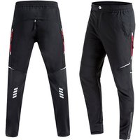 MidGard Radhose Funktionshose winddicht & atmungsaktiv Laufhose Jogging-Hose Radhose Elastikbund mit Tunnelzug von MidGard