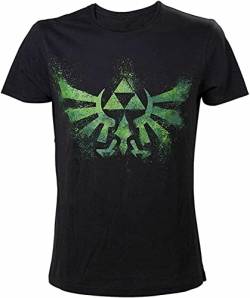 Legend of Triforce T-Shirt Black Graphic Unisex Tee Shirt M von MidiLi