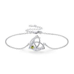 Keltische Knoten Mond Armband 925 Sterling Silber Mond Armband Keltischer Schmuck Geschenke für Frauen Mädchen Freundin Damen von Midir&Etain