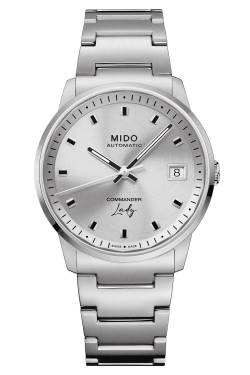 Mido M021.207.11.031.00 Damenuhr Automatik Commander Lady Silberfarben von Mido