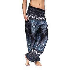 Mienloco Damen und Herren Haremshose Aladinhose Pumphose (L/XL ab 1,70m, Schwarz) von Mienloco