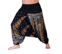 Mienloco Aladinhose Pumphose Yoga Damen Herren Sommer (Standard, A1) von Mienloco