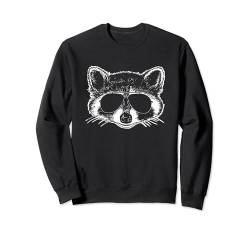 Raccoon with sunglasses Sweatshirt von Miftees