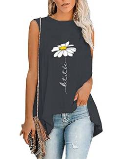 Migcaput Bluse Damen Elegant Ärmellose T-Shirt Blusentops Tank Top Shirts Sommerbluse Tanktops Frauen Trägershirts von Migcaput