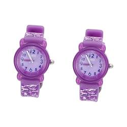 Mikikit 2 STK Kinderuhr Geschenk Camouflage-Uhr Coole Uhr Für Kinder Tarnuhr Für Kinder Tarnung Junge Mädchen Plastik Violett von Mikikit