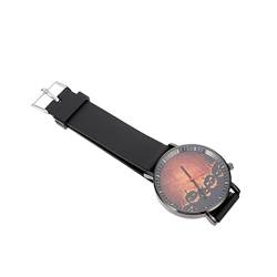 Mikikit Uhren 1Pc Student Gothic Kürbis Zubehör Hübsch Personalisiert Partybevorzugungen Themen Halloween Uhr Vintage Schwarz Armbanduhr Festival Geist Digital Geschenk Uhren Verstellbar von Mikikit