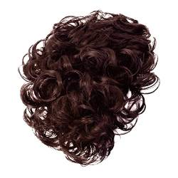 Mikinona 1stk Perücke Synthetisches Haarteil Männer Flauschige Mann Kopfbedeckung Hochtemperaturdraht von Mikinona