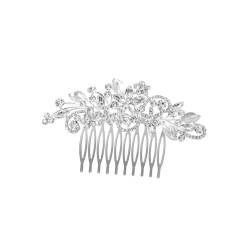 Mikinona 2St Haarschmuck graceling Haar Klammern women Modische Kopfbedeckung Perlenhaarspangen Haarnadel Tiara Hochzeitskopfschmuck Fotografie Requisiten Strasssteine Kamm Haarteil Braut von Mikinona