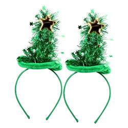 Mikinona 2St Lichterkette für den Weihnachtsbaum Weihnachtsbaum-Stirnband Haarband für die Weihnachtsfeier kopfschmuck Haargummi Weihnachtshaarband kreatives Stirnband Pentagramm Requisiten von Mikinona