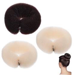 Mikinona 3St Haarknotenhersteller haarschmuck hair rollers Ballettbrötchen Dutt Maker für dünnes Haar Lockenstab für Haare Lockenwickler Pferdeschwanzhalter Modellieren Kopfbedeckung Ring von Mikinona