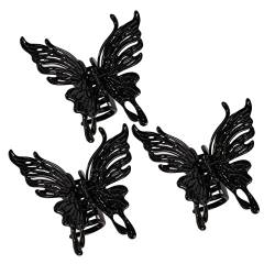 Mikinona 3St Schmetterlings-Haarspange Krallenclips für langes Haar Schmetterling Haarspangen groß Haarnadel Haar Klammern Schmetterlinge Haarspange Schmetterlinge Clip von Mikinona