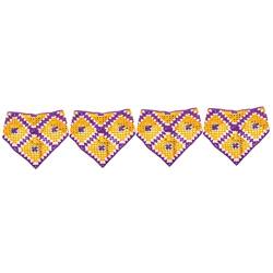 Mikinona 4 Stück dreieckiges Stirnband Haarband Hijab Cottagecore-Zubehör Schals für Frauen Damen Schal Häkelnadeln Schal für die Haare Damen Accessoires Frauenkleidung Haartuch von Mikinona