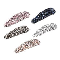 Mikinona 5 Stück Strass Bb Clip Strass Haarschmuck Haarspangen Für Frauen Snap Haarspangen Strass Haarspangen Haarnadeln Für Frauen Strass Haarspange Braut Haarspange Haarnadel von Mikinona