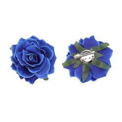 Mikinona 5st Rosenkorsage Mexikanischer Haarschmuck Blumenbrosche Für Frauen Weiße Blumenhaare Rose Haarnadelblume Brosche Kopfstück Blumenbrauthaar Hawaiisch Blütenkopf Fräulein Hochzeit von Mikinona